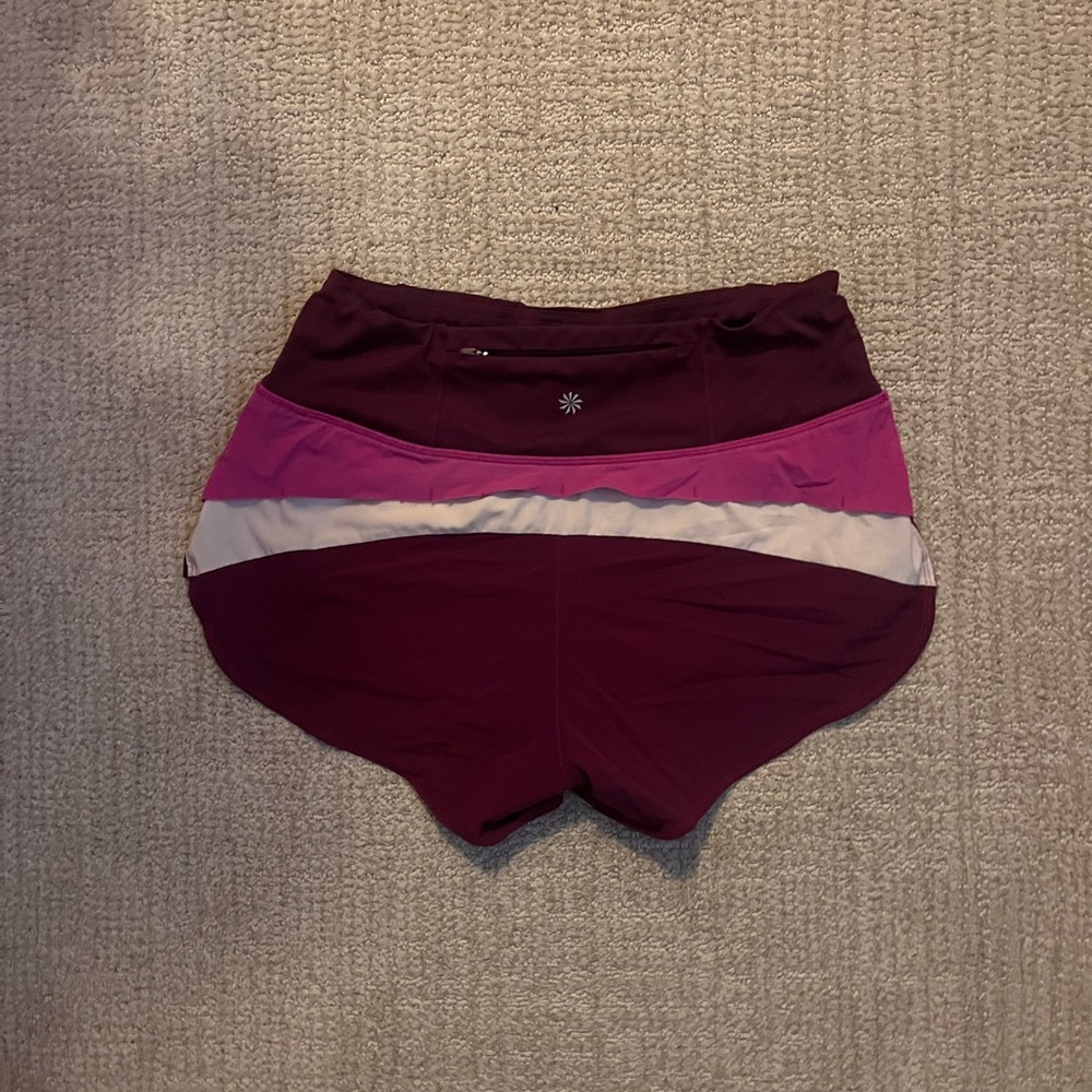 Athleta Run Free 3.5 Colorblock shorts